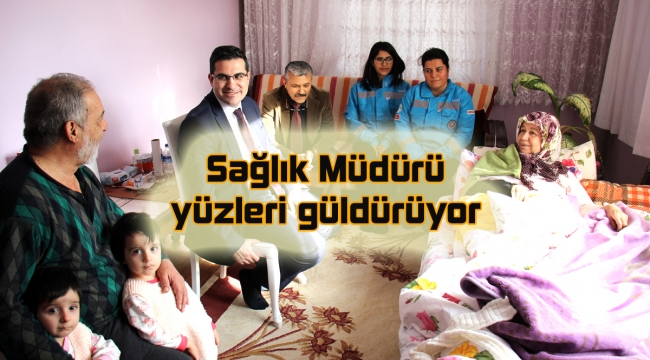 Kırıkkale Sağlık Müdürü hastaları evlerinde ziyaret etti