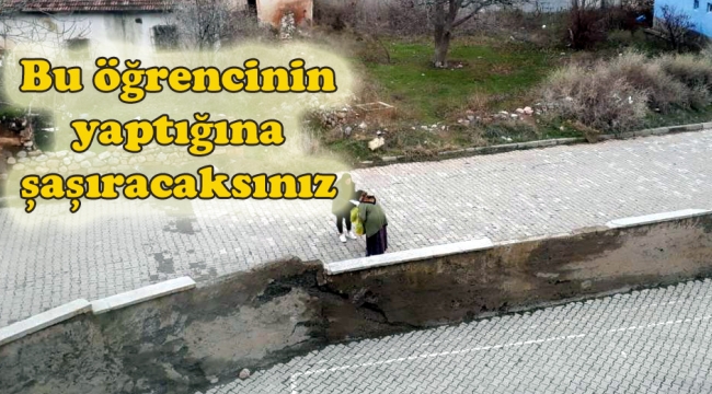 Öğrencinin örnek davranışı takdirle karşılandı