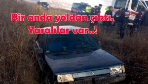 Su kanalına düşen otomobildeki yolcular ölümden döndü