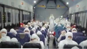 Çin'den gelen uçak Ankara'ya indi