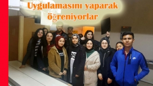 Öğrenciler önce teorik sonra pratik yaptı