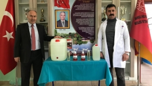 Meslek liseleri dezenfeksiyon için deterjan üretmeye başladı