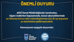 Su borcu olanların suları kesilmeyecek