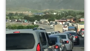 Kısıtlama öncesi kilometrelerce araç trafiği oluştu