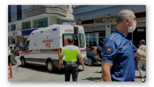 Samsun'da hareketli dakikalar, banka önünde pompalı saldırı