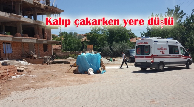 Kırıkkale'de inşaatın 3. katından yere düştü