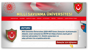 MSÜ sonuçları açıklandı