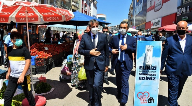 Kırıkkale'de "Sağlık için, Hepimiz için" pandemi denetimi