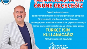 Bina ve işletmelerde Türkçe isim uygulaması