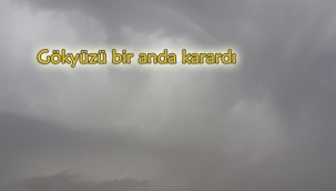 Kırıkkale'de kum fırtınası böyle görüntülendi