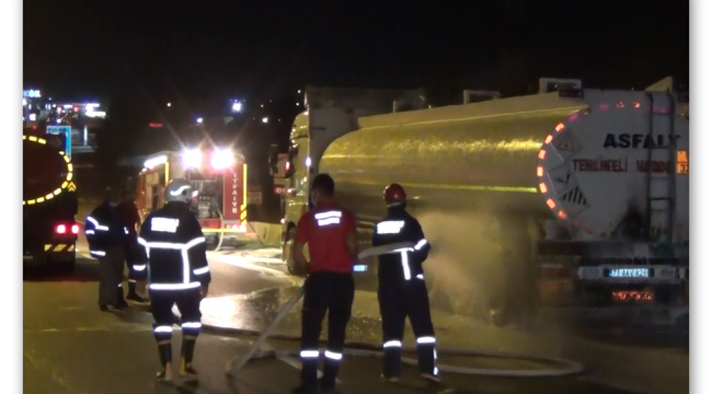 Kırıkkale'deki tanker yangınında olası facia önlendi