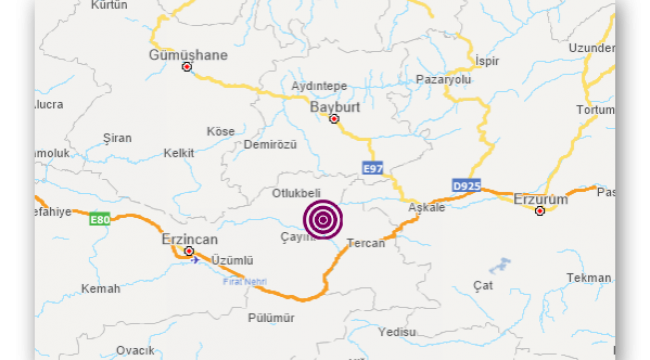 Erzincan'da deprem..!