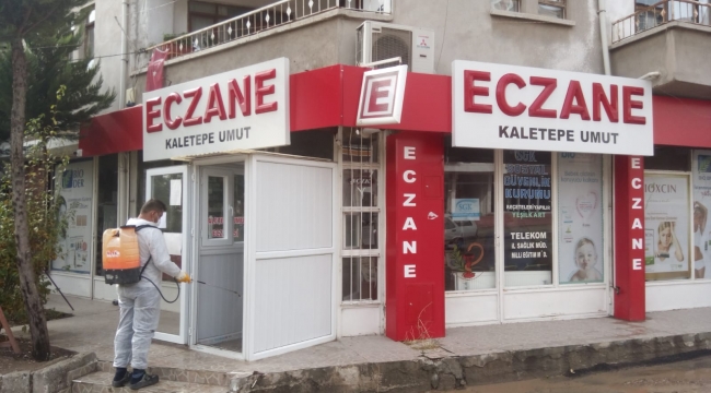 Kırıkkale'de eczaneler dezenfekte edildi