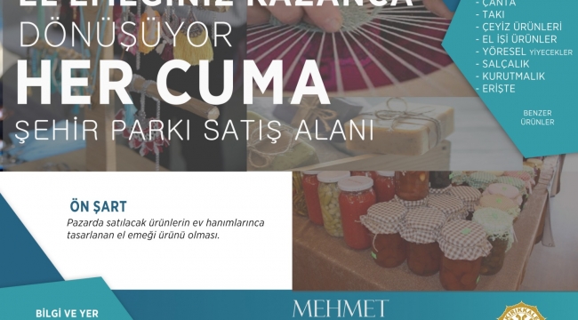 Kırıkkale'de "El Emeği Pazarı" Kadınlara Kazanç Olacak