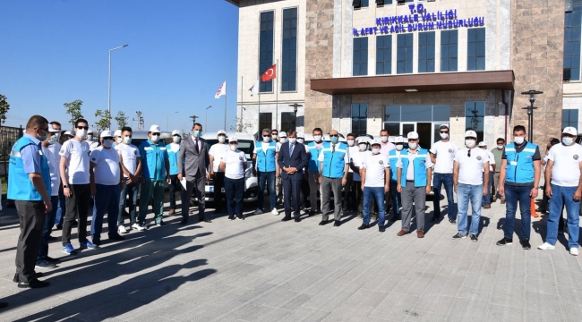 Kırıkkale'den deprem bölgesine araç ve personel desteği