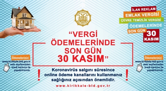 Kırıkkale Belediyesi emlak ve çevre temizlik ödemeleri