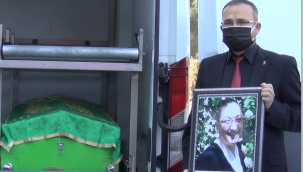 Hemşire Özer, görev yaptığı hastaneden gözyaşlarıyla uğurlandı