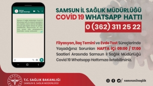 Test süreçleri Whatsapp hattından takip edelecek