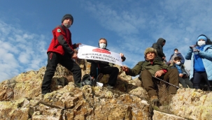 Dağcılar keşif yürüyüşünde
