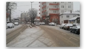 Kar ve yağmur yağışı kentte etkili oldu