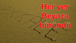 Kırıkkale'de kar yağışı etkili oldu