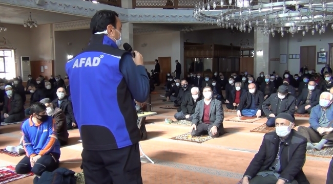 Cami cemaatine vaaz yerine AFAD eğitimi verildi