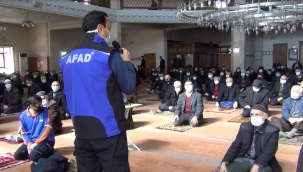 Cami cemaatine vaaz yerine AFAD eğitimi verildi