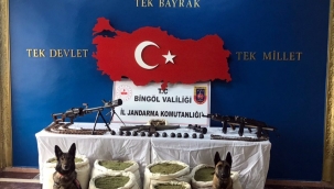 Eren 4 operasyonunda çok sayıda silah ve uyuşturucu madde ele geçirildi.