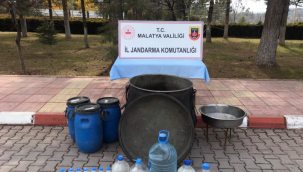 Jandarma kaçak içki üreten zanlıları yakaladı