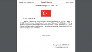 Türkiye o sözleşmeden ayrıldı...!