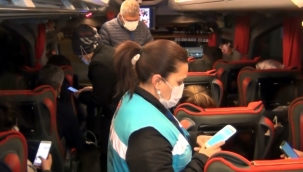 Salgınla mücadele için sürücü ve yolcularda HES kontrolü