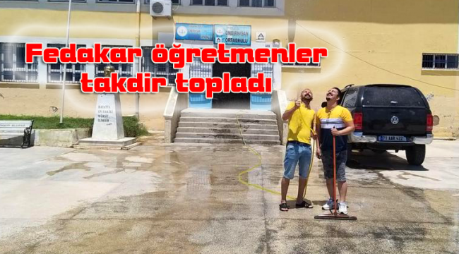 Gönüllü öğretmenlerin okulları için yapmadıkları kalmadı