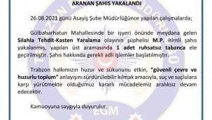 Aranan şahıs yakalandı