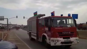 Azerbaycan'dan yangın bölgelerine yeni destek ekibi