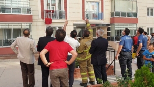 Buzdolabı motoru patlayınca 8. kattaki dairede yangın çıktı