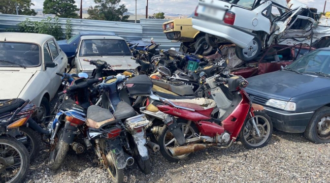 Kırıkkale'de çalıntı motosikletler ele geçirildi