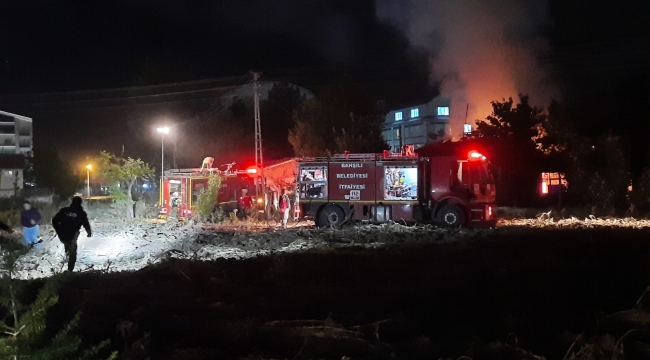 Kırıkkale´de çıkan yangın, güçlükle söndürüldü