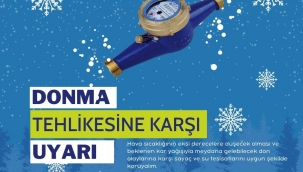 Tedbirinizi alın su sayaçları donmasın