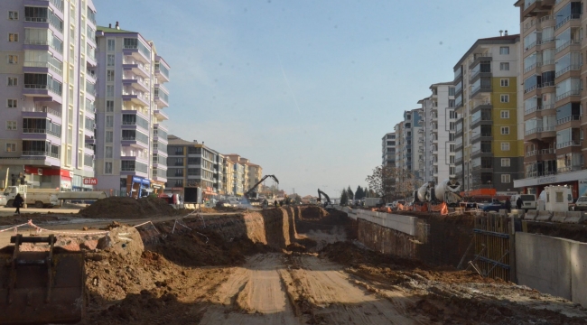 Kırıkkale Belediyesinin kavşak çalışmaları