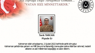 Hain saldırıda bir asker şehit düştü