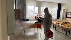 Okullar dezenfekte edildi