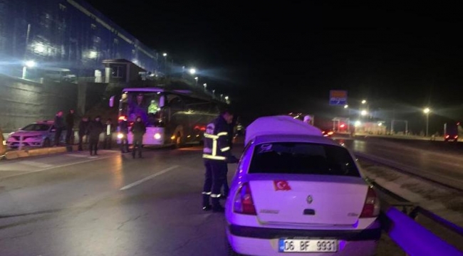 Kırıkkale'de otobüs kazası, yaralılar var