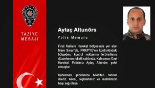 Özel harekat polisi şehit düştü