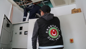 Tavandaki ısıtıcı içindeki düzenekle kaçak akaryakıt satışı