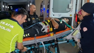 Son dakika..! dur ihtarına uymadı, polise çarptı