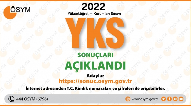 2022-YKS sonuçları açıklandı