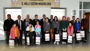 Dereceye giren öğrenciler ödüllendirildi