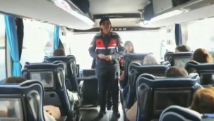 Durdurulan otobüslerde KEDES uygulaması