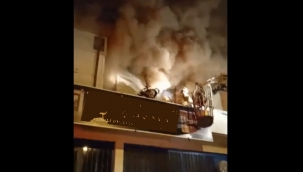 Mobilya imalathanesinde yangın