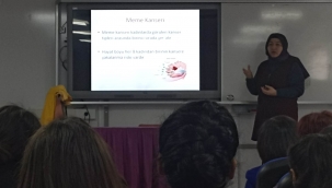 Öğrencilere kanserde erken teşhisin önemi anlatıldı